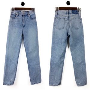 Abercrombie & Fitch The 90’s Straight Ultra High Rise Blue Jeans 25/0 short